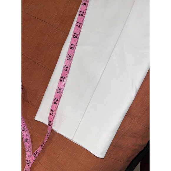 Akris Punto Womens Ivory High Rise Slim-Fit Pants Size 8 - Picture 11 of 12